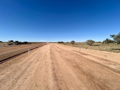 Council has commenced a 3.6km bitumen upgrade on the Eyre Developmental Road, located 54km south of Bedourie (on the way to Birdsville).

The project is expected to take approximately three months, with a detour now in place and a 60km/h speed limit.