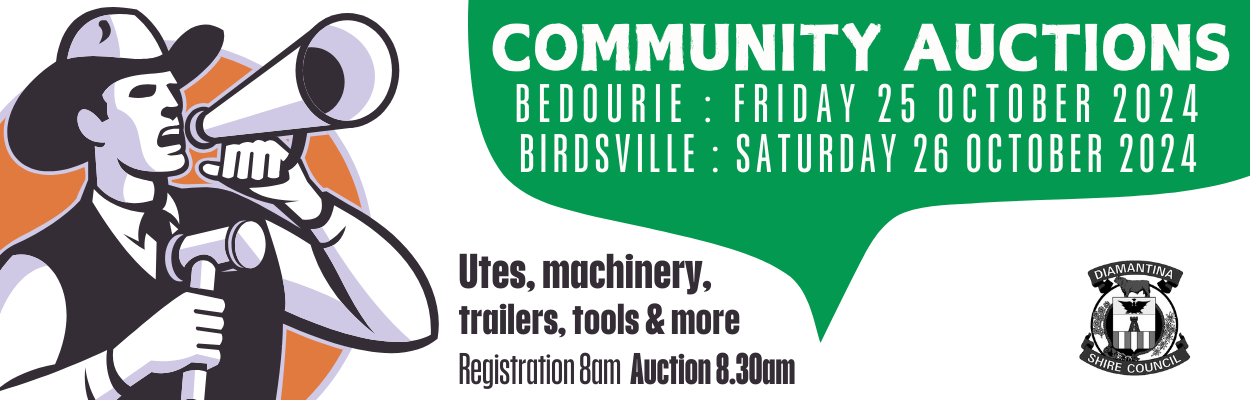 Auction website banner