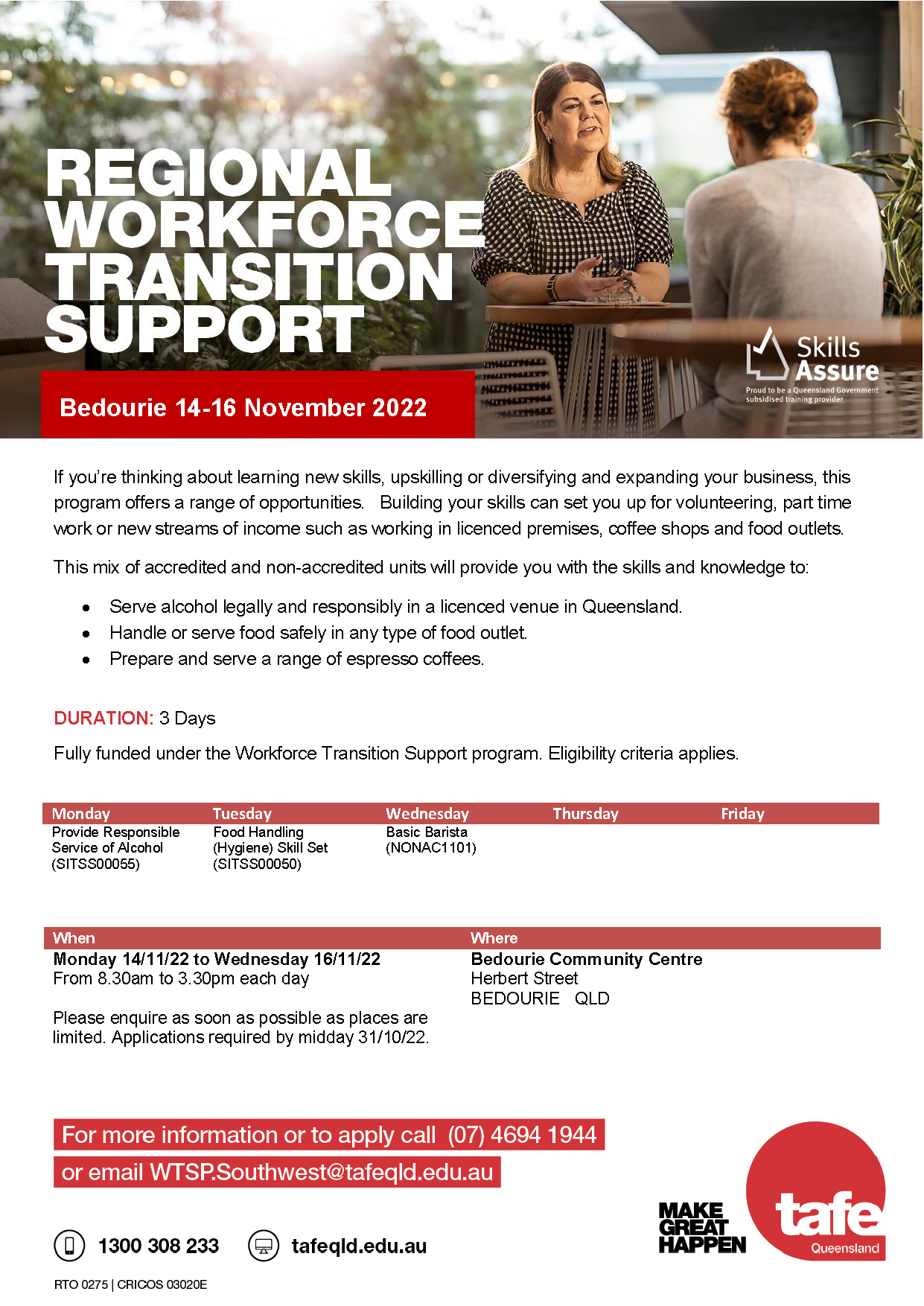 Regional Workforce Transition Support 
