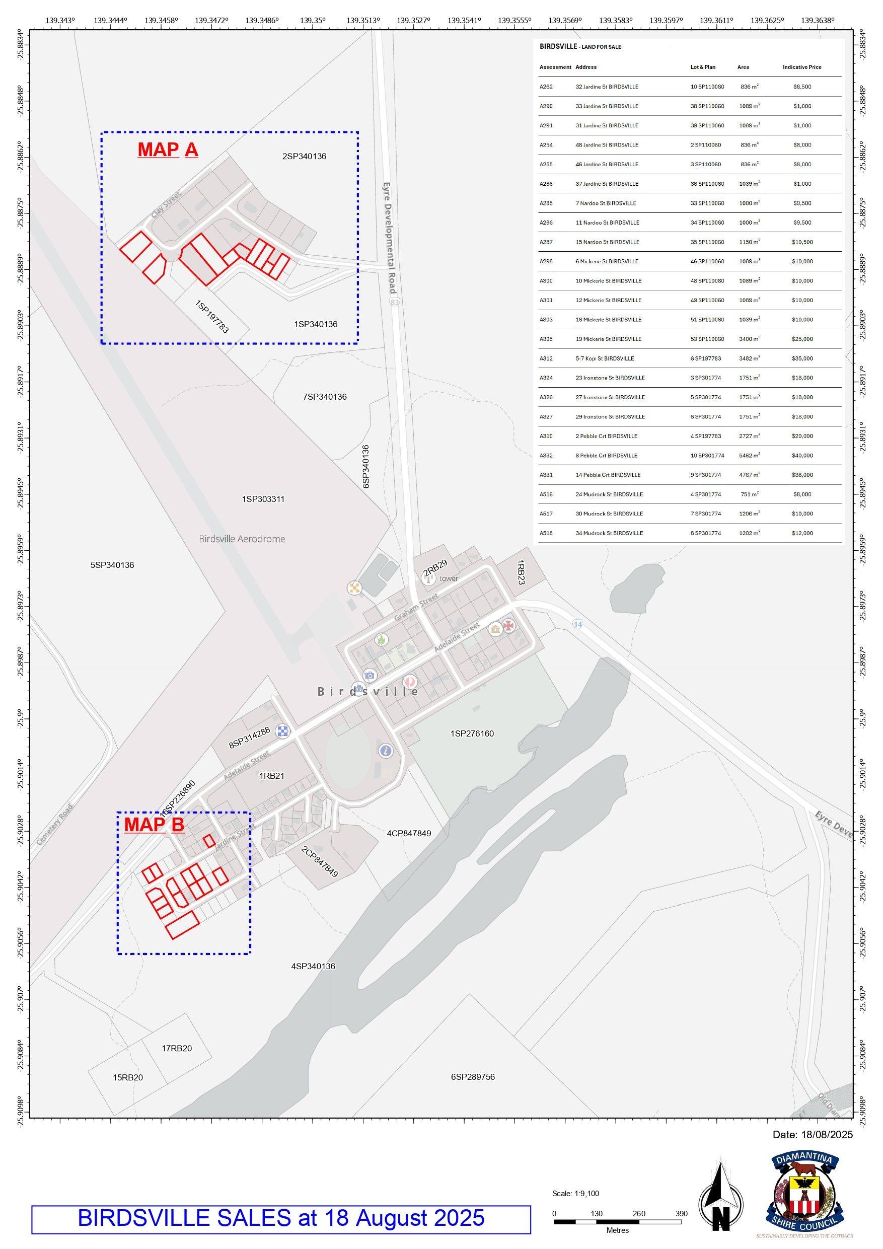 Birdsville land for sale as at 18 august 2025 page 0001