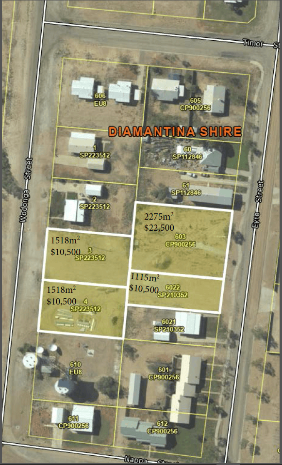 Bedourie Residential Lots - Wodonga and Eyre Street