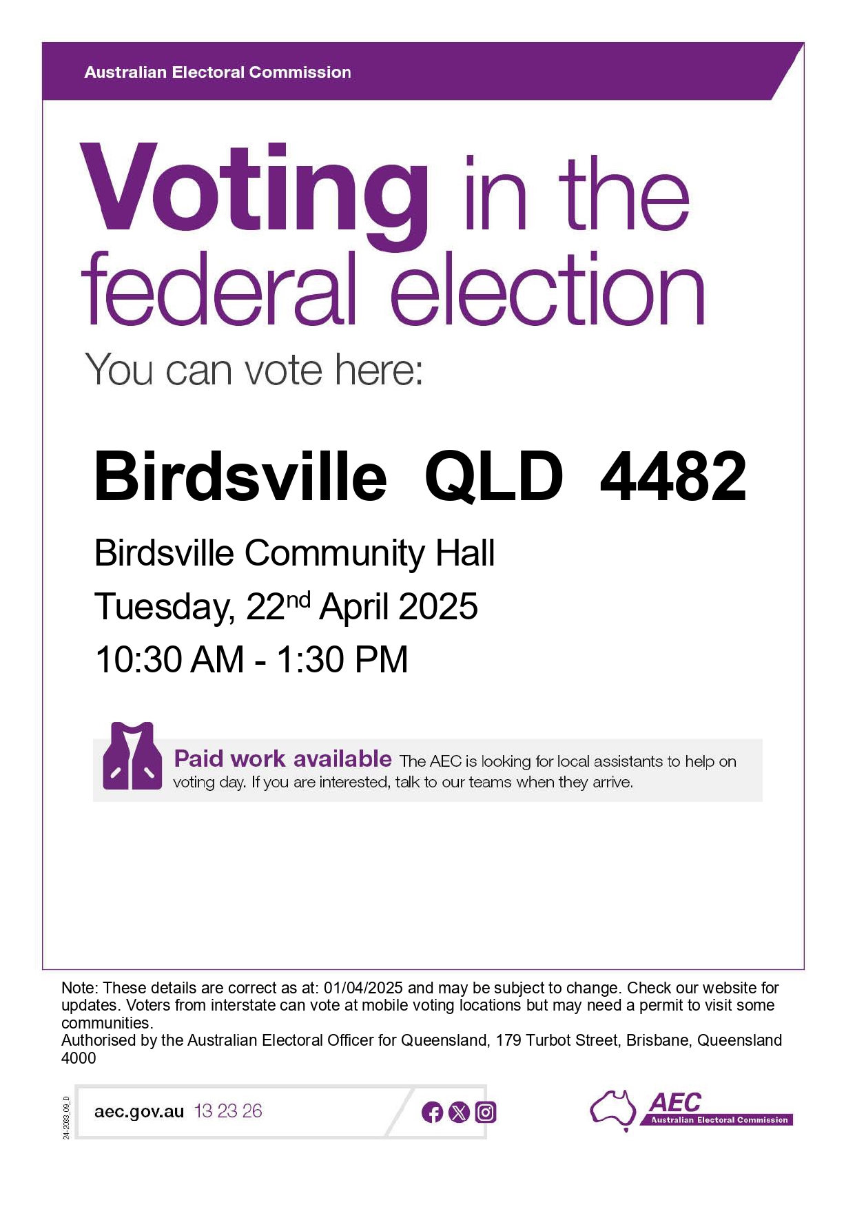 Birdsville mobile voting teams