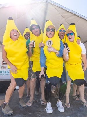 Birdsville races -  fashions on the field - a bunch of bananas
