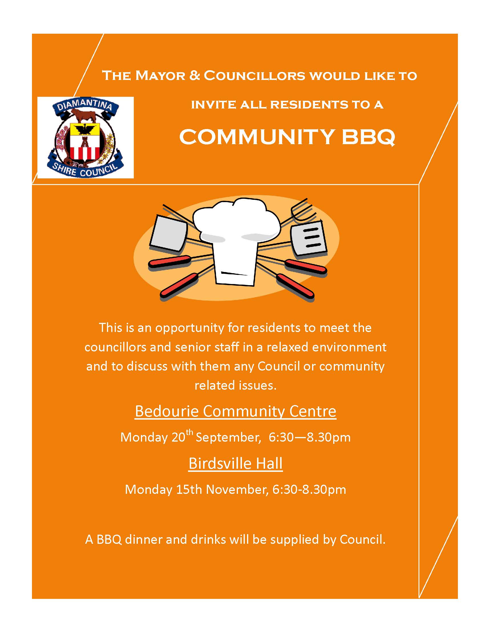 Community BBQ invitation 2021