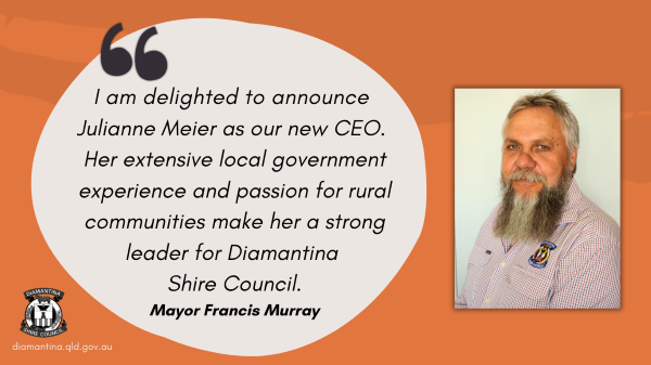 Appointment of Diamantina Shire Council's New Chief Executive Officer