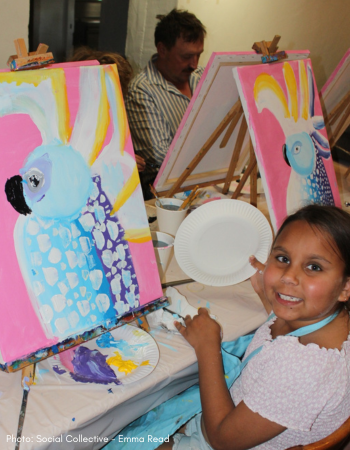 Social Collective - Emma Read Artist- Paint and Sip Workshop Birdsville 2025