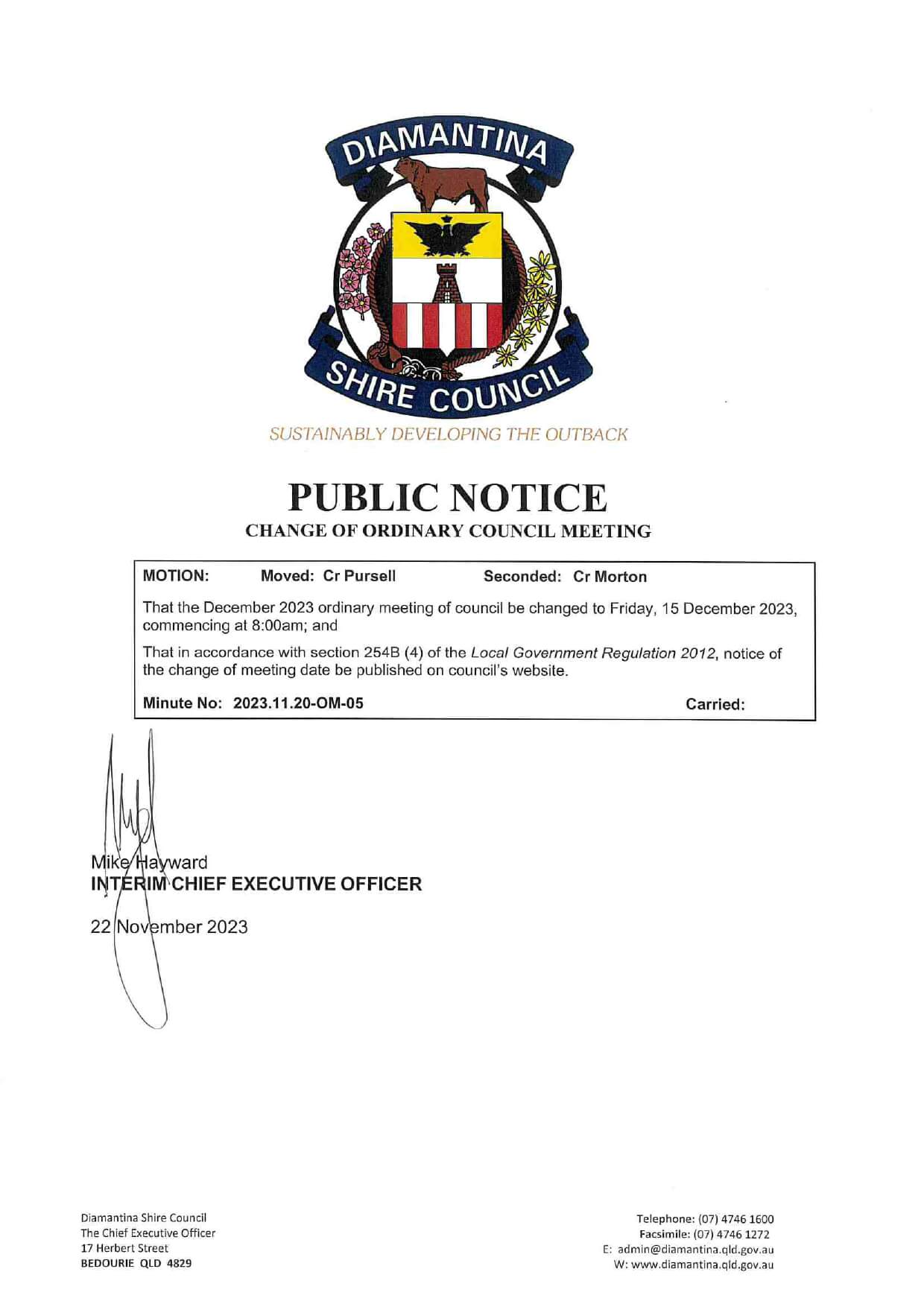 Public Notice 