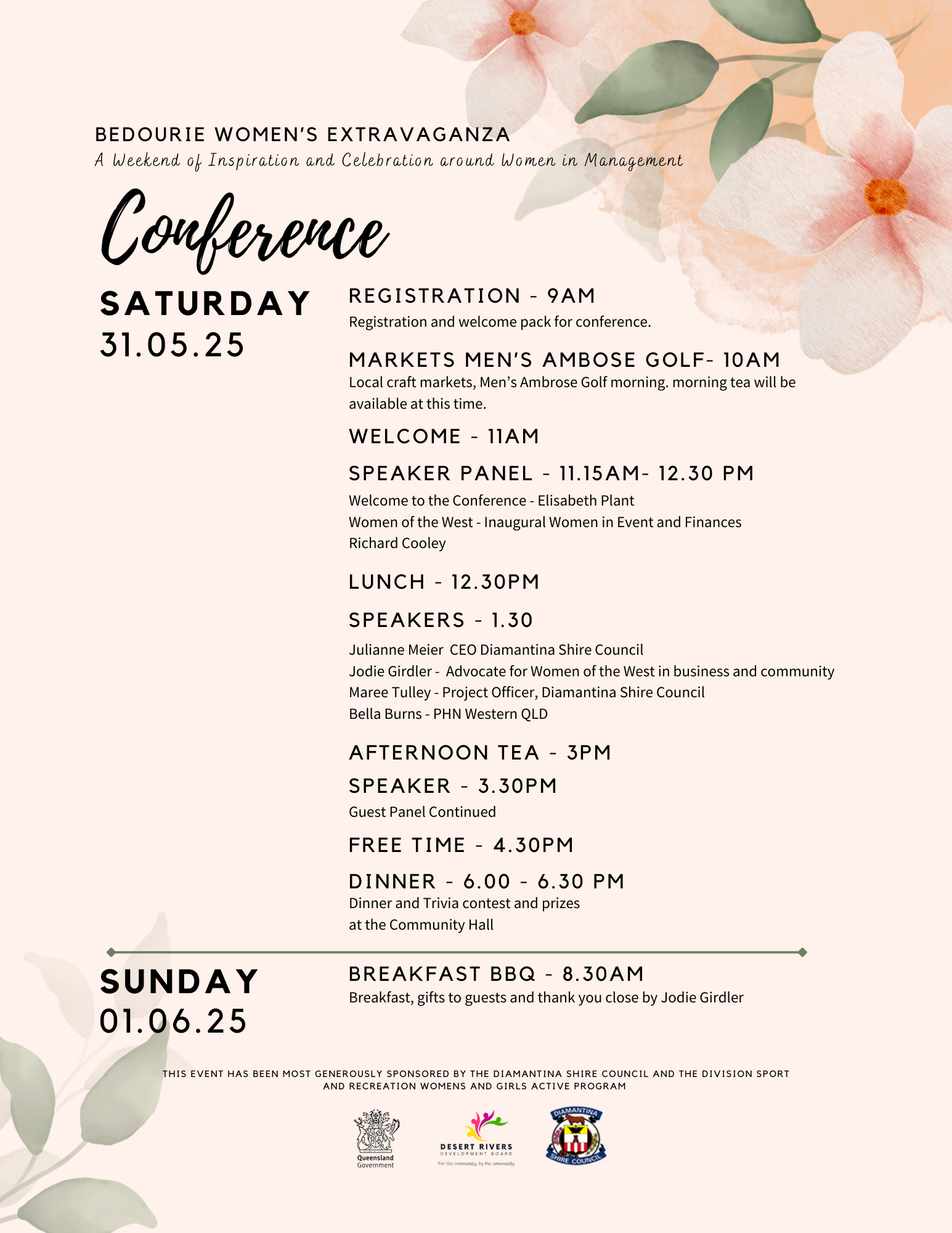 Conference timetable