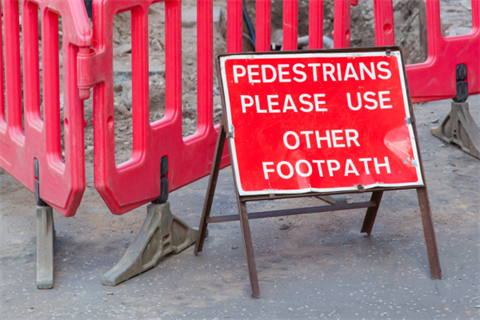 Footpath works